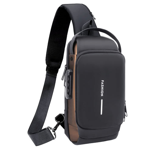 Modern Anti-Theft Backpack with USB – Dual Tone Design