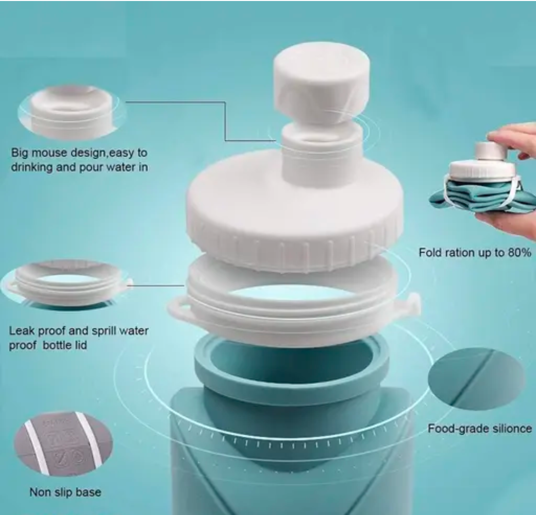 Silicone Collapsible Water Bottle – Lightweight, Reusable, Handy