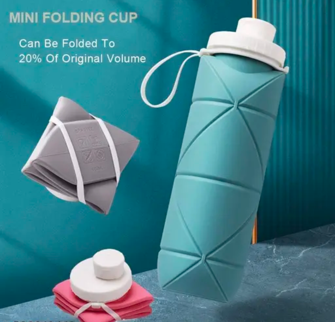 Silicone Collapsible Water Bottle – Lightweight, Reusable, Handy