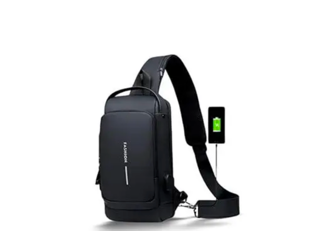 Modern Anti-Theft Backpack with USB – Dual Tone Design