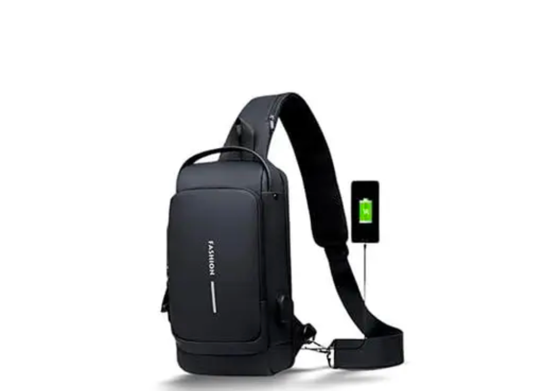 Modern Anti-Theft Backpack with USB – Dual Tone Design