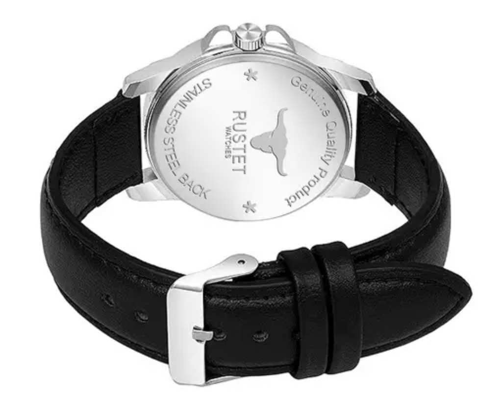 Rustet Analog Watch – Classic Style with Leather Strap