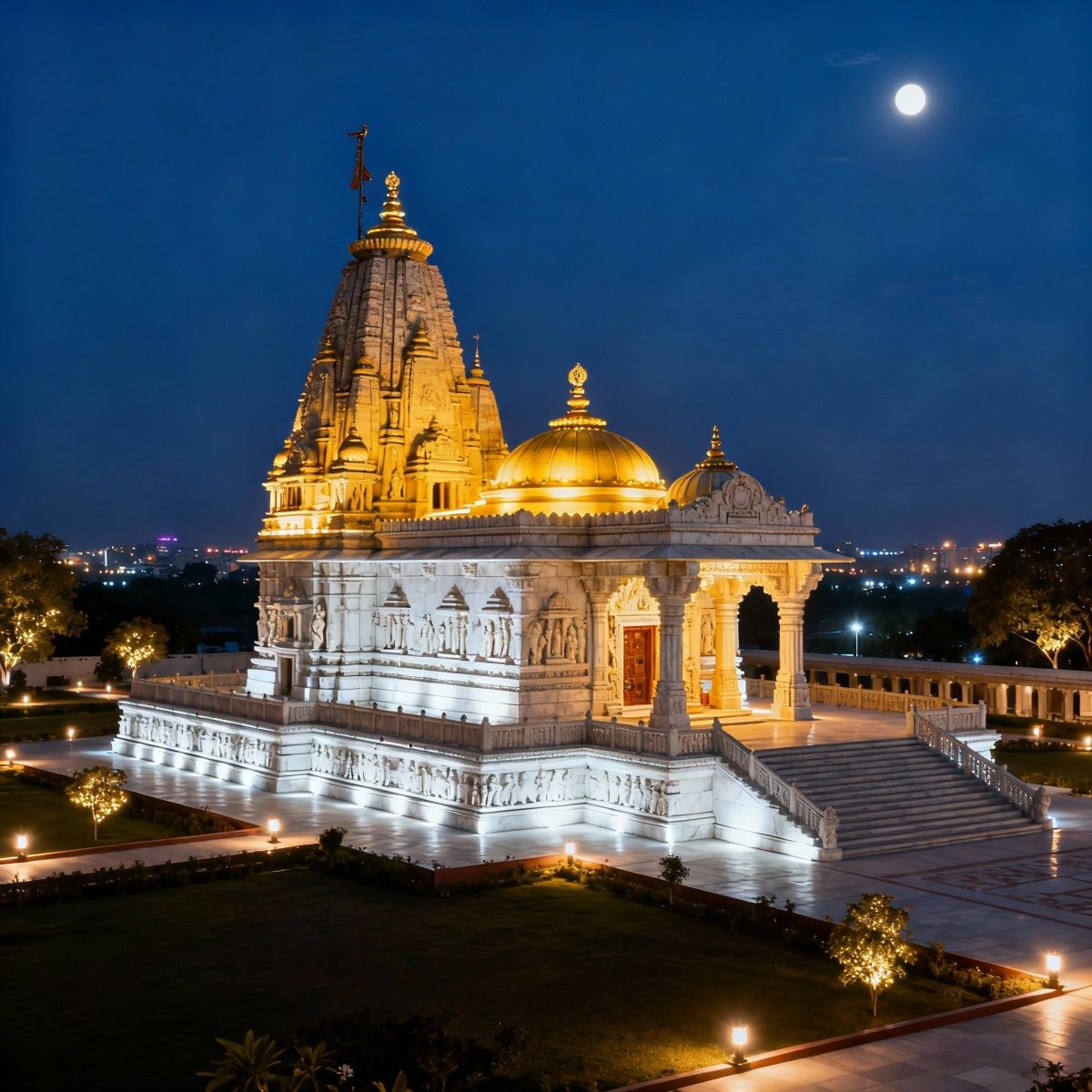 Mandir diwali Scenery. by Classy Assessories from Classy Assessories